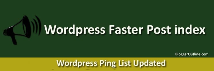 wordpress ping list updated 2019